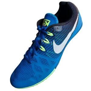 Nike Rival M Multi Event Men's Spiked Track & Field Shoe Blue Neon Yellow Sz 12